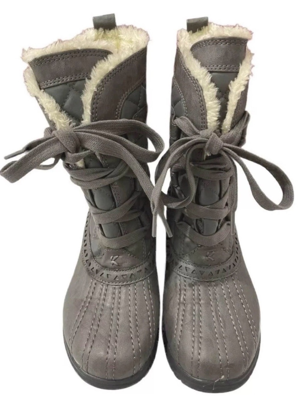 Keds Women’s Powder Puff Winter Snow Boots Grey Size 6 Pre-owned